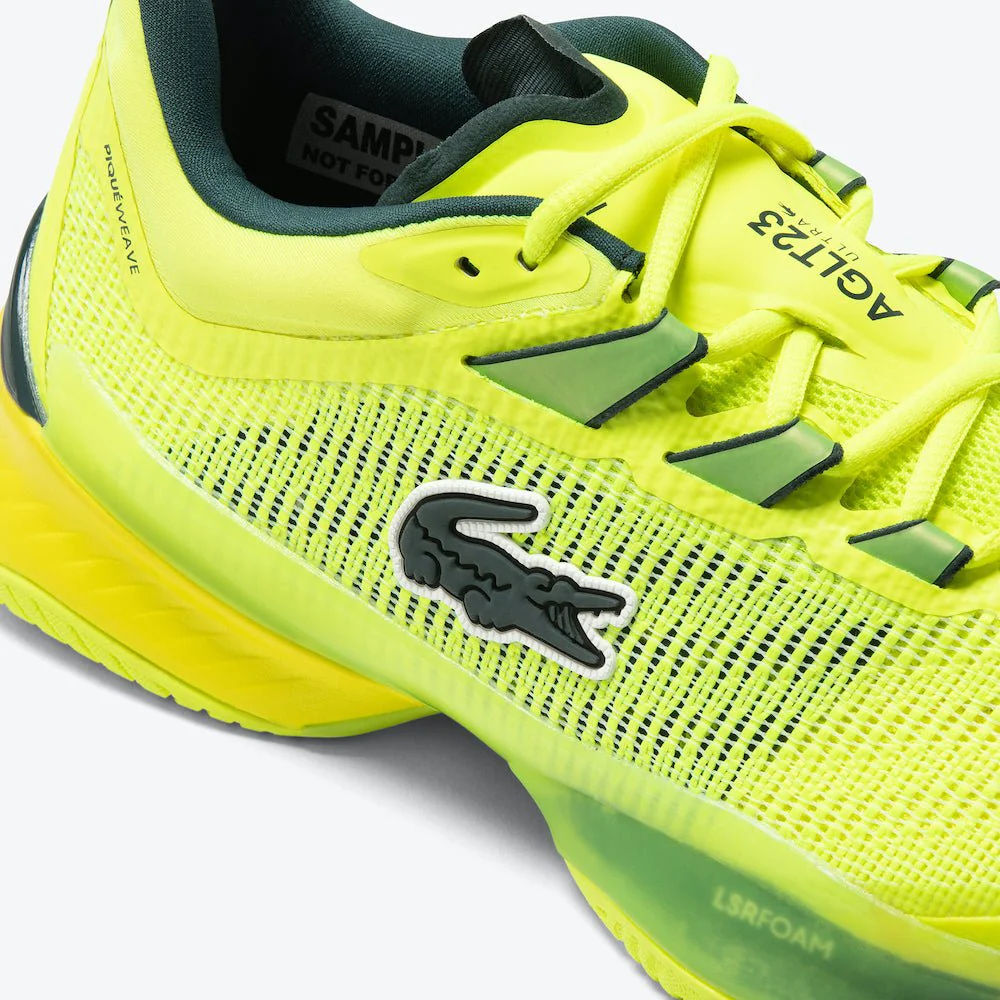 Lacoste AG-LT23 Ultra Men’s Tennis Shoes - Yellow - Image 4