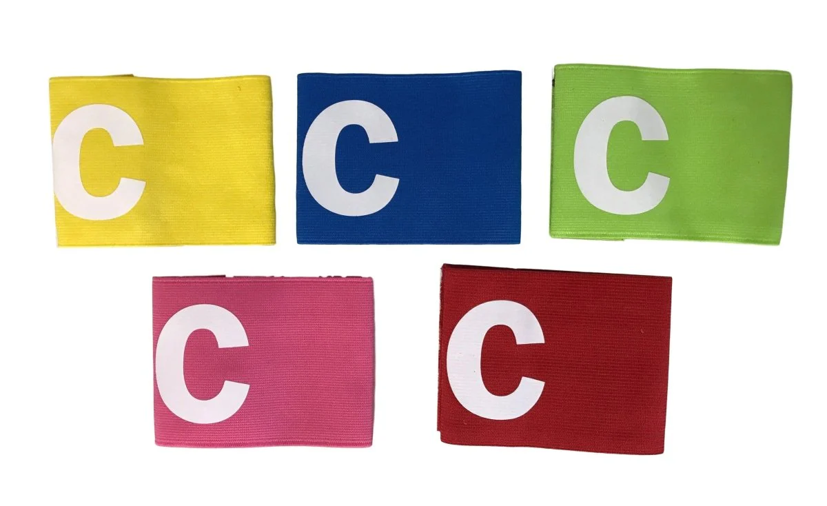 Austrani Football Soccer, Tennis, Sports Captain Elastic Armband for Youth Players, Pack of 5 - Image 3