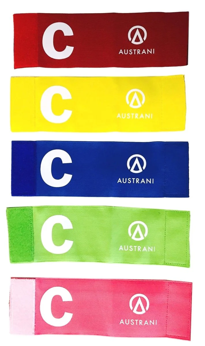 Austrani Football Soccer, Tennis, Sports Captain Elastic Armband for Youth Players, Pack of 5 - Image 4