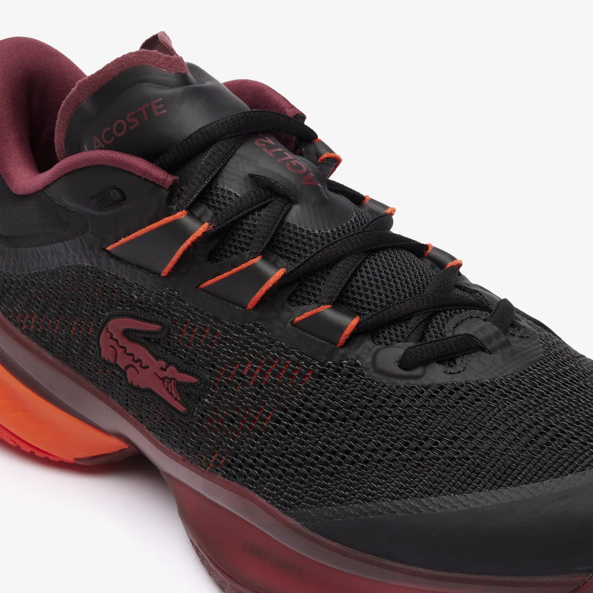 Lacoste AG-LT23 Ultra Men's Tennis Shoes-Maroon/Black - Image 6