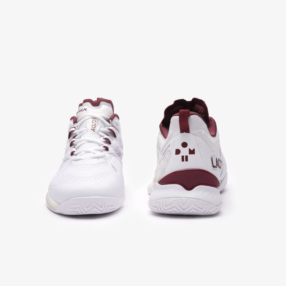 Lacoste AG-LT23 Ultra Medvedev Men's Tennis Shoes - White/Burgundy - Image 5